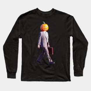 Dwight Pumpkin Head Long Sleeve T-Shirt